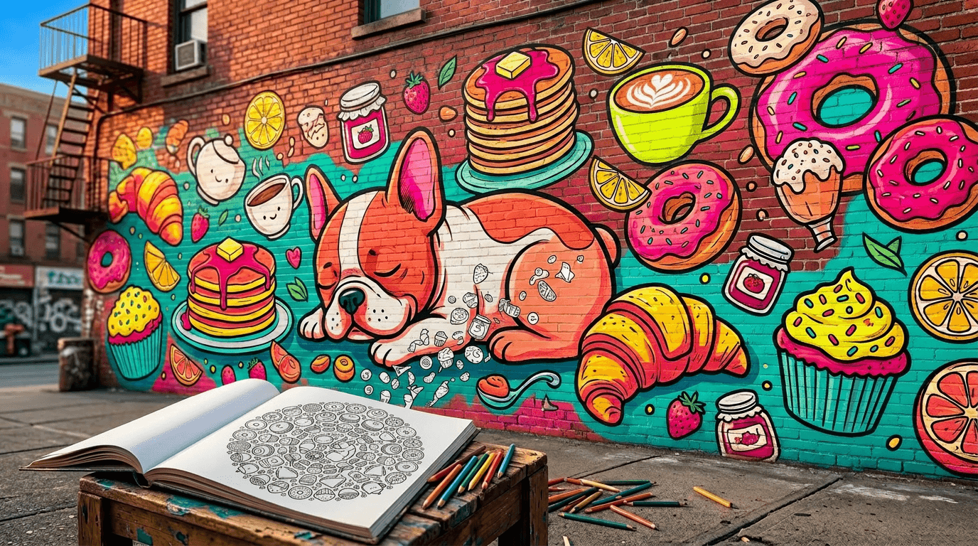 IS Design street art mural coloring books studio